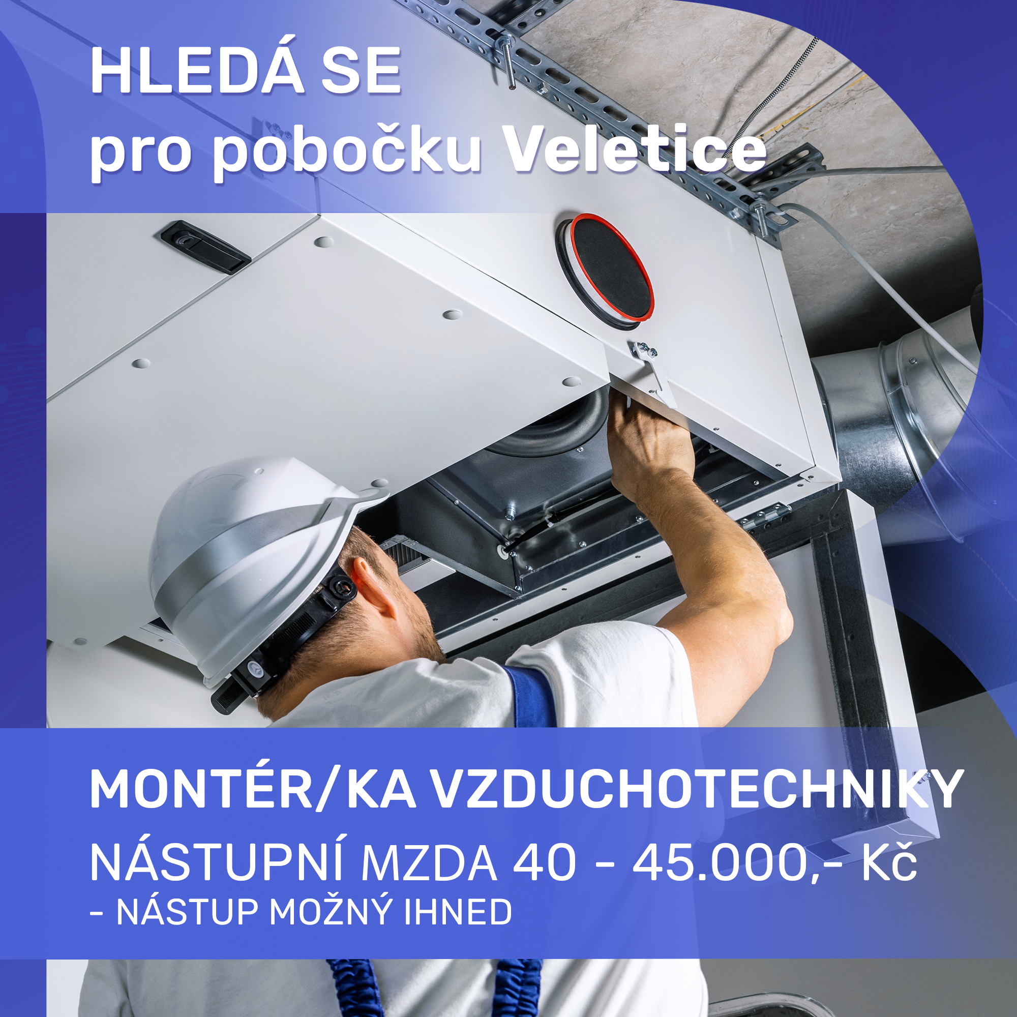 Montér/ka vzduchotechniky - oblast Žatec a okolí (Ústecký kraj)
